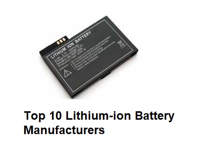 상위 10 개의 리튬 이온 배터리 제조업체