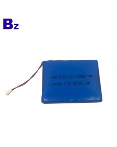 심천 리튬 배터리 제조 업체 ODM BZ 1063113 2S 10Ah 7.4V 의료용 폴리머 리튬 이온 배터리