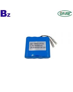 리튬 이온 셀 공급 업체 도매 미용 기기 배터리 UFX 18650-2S2P 7.4V 4000mAh 원통형 배터리 팩