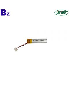 리튬 이온 셀 공급 업체 도매 전동 칫솔 배터리 BZ 340835 3.7V 70mAh 소형 Lipo 배터리