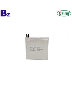 전자 카드용 도매 초박형 리튬 이온 배터리 BZ 064851 3.7V 88mAh Lipo 배터리 셀