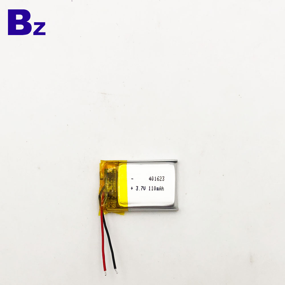BZ 401623 110mAh 3.7V 폴리머 리튬 이온 배터리