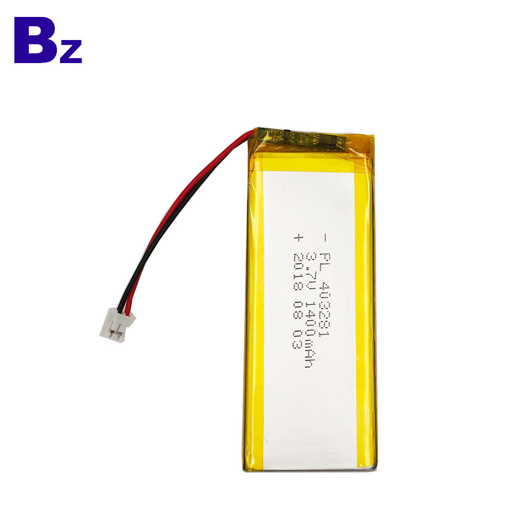 BZ 403281 3.7V 1400mAh 리튬 폴리머 배터리