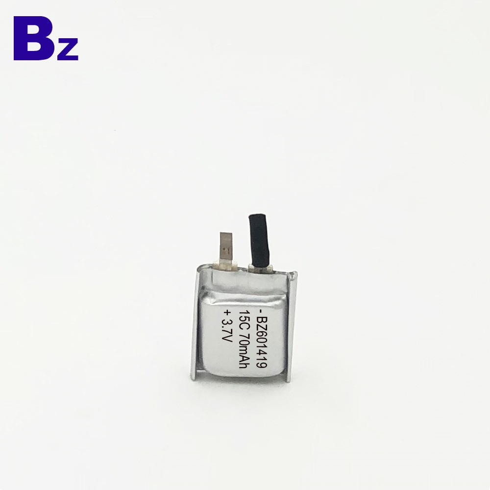 601419-15C 70mAh 3.7V 리튬 폴리머 배터리