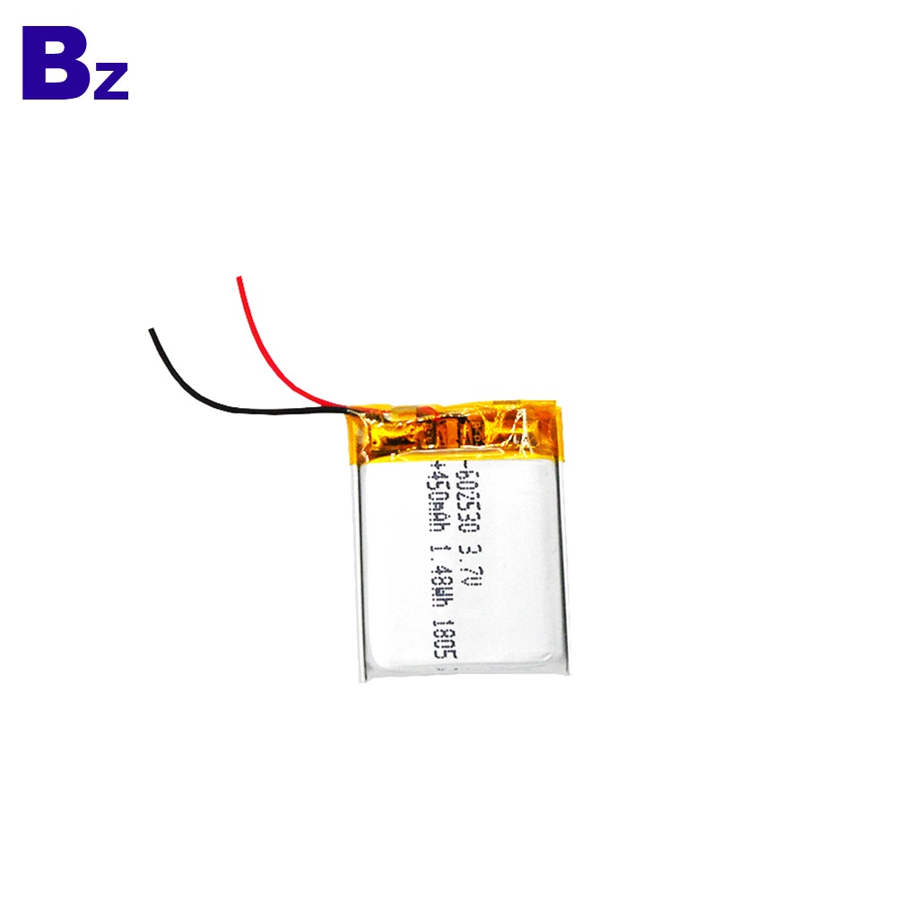 BZ 602530 450mAh 3.7V 리튬 이온 배터리