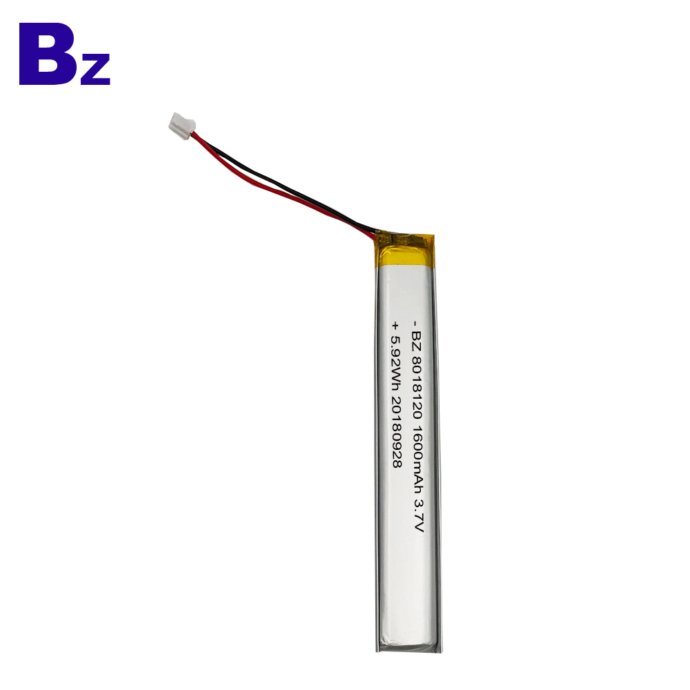 BZ 8018120 1600mAh 3.7V Lipo 배터리