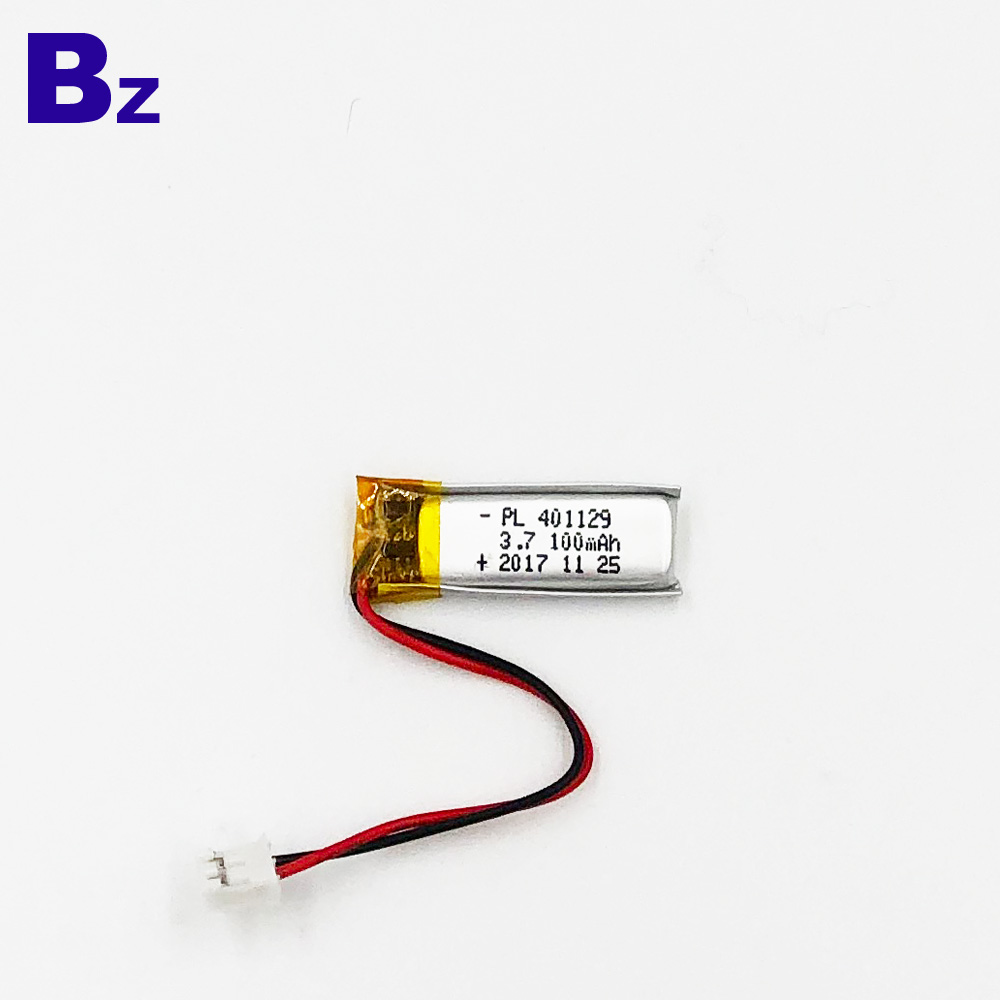 BZ 401129 100mAh 3.7V 리튬 폴리머 배터리