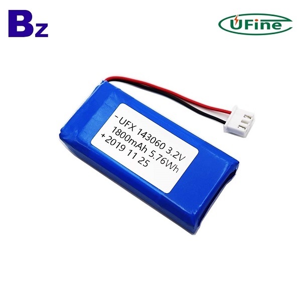 1800mAh 3.2V LiFePO4 배터리