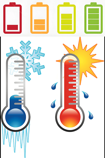 저온 또는 고온 배터리