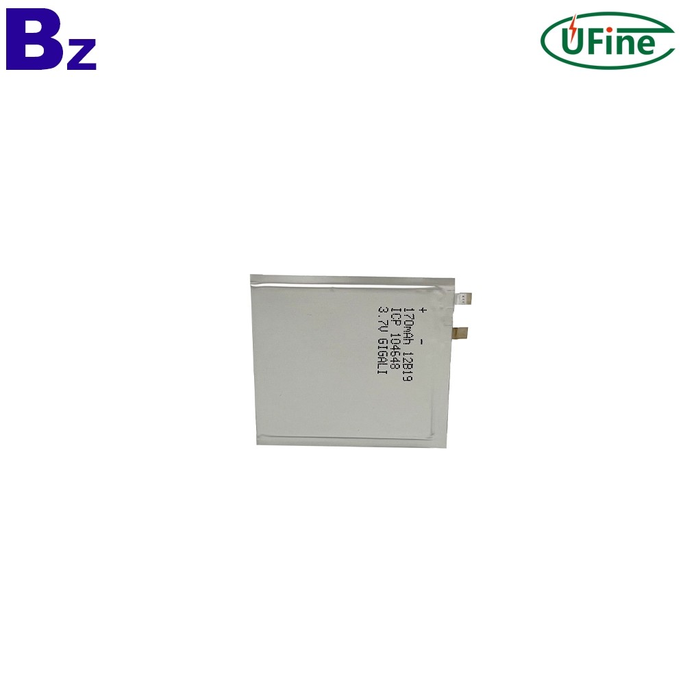 104548 3.7V 170mAh 리튬 폴리머 배터리 104548 3.7V 170mAh 리튬 폴리머 배터리