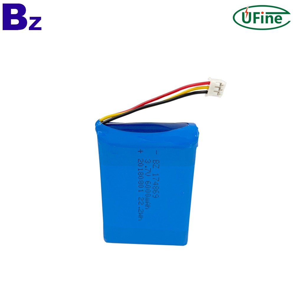 174869 3.7V 6000mAh Lipo 배터리