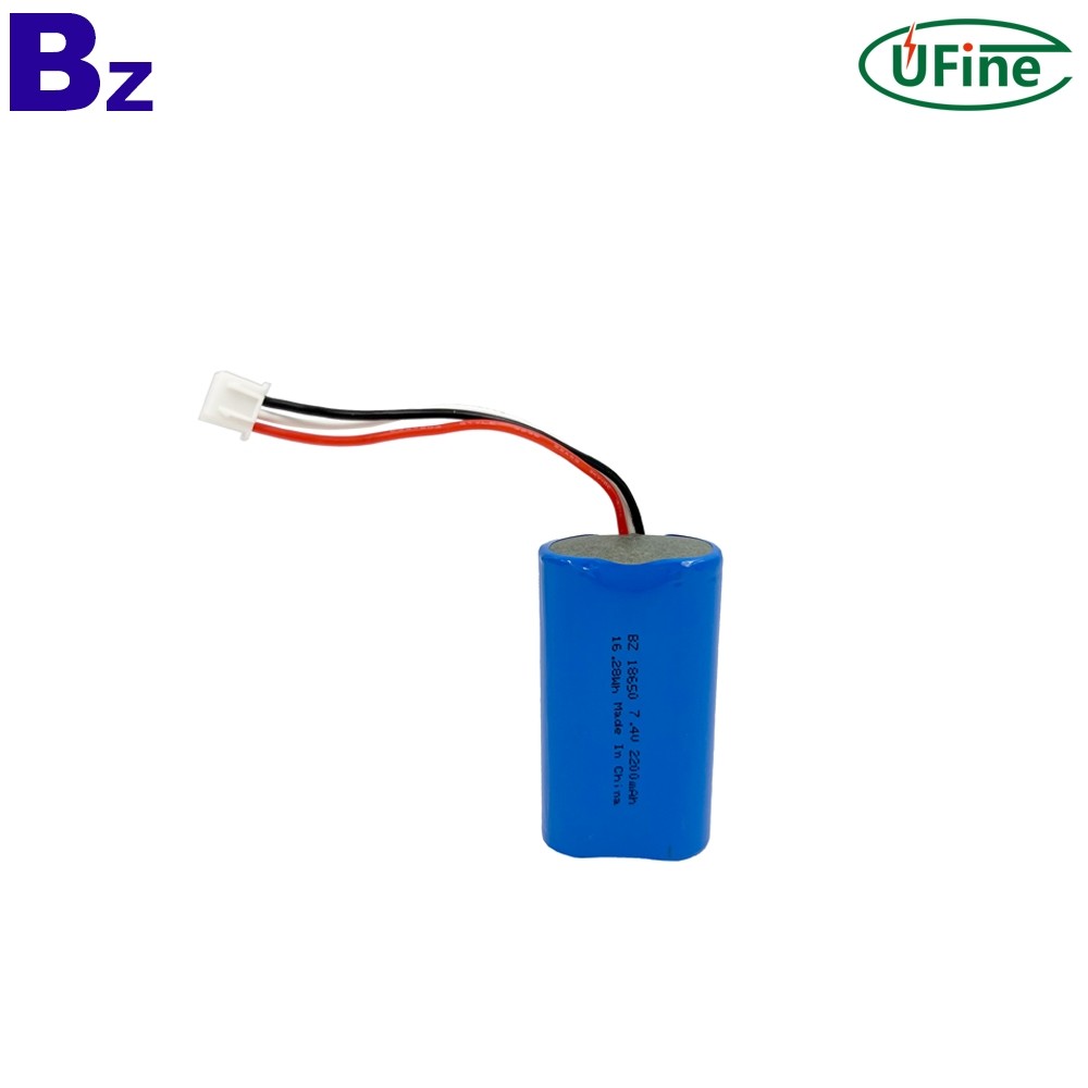 18650-2S 7.4V 2200mAh 원통 모양 건전지 팩 18650-2S 7.4V 2200mAh 원통 모양 건전지 팩