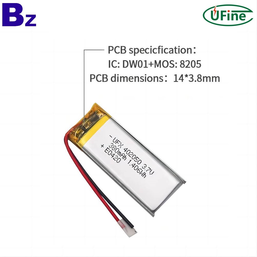 3.7V 380mAh 3C 디지털 배터리 3.7V 380mAh 3C 디지털 배터리