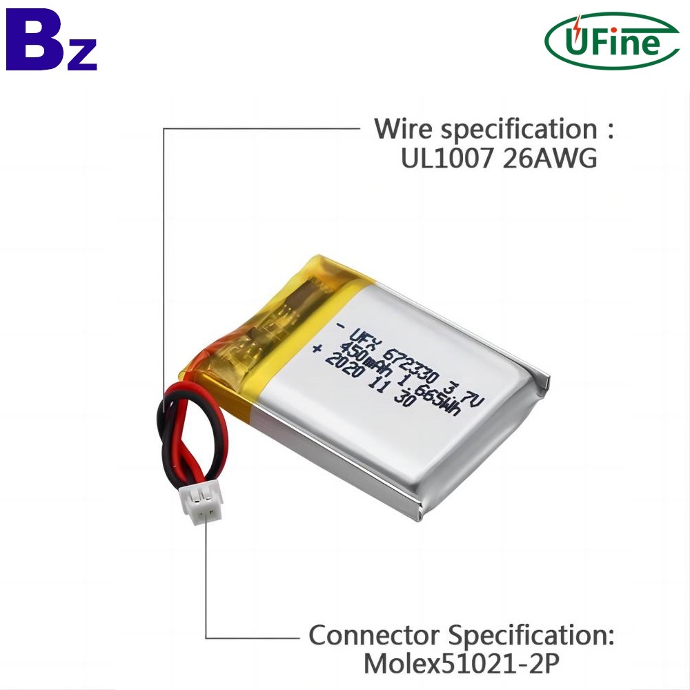 도매 450mAh 의료 장비 배터리 도매 450mAh 의료 장비 배터리
