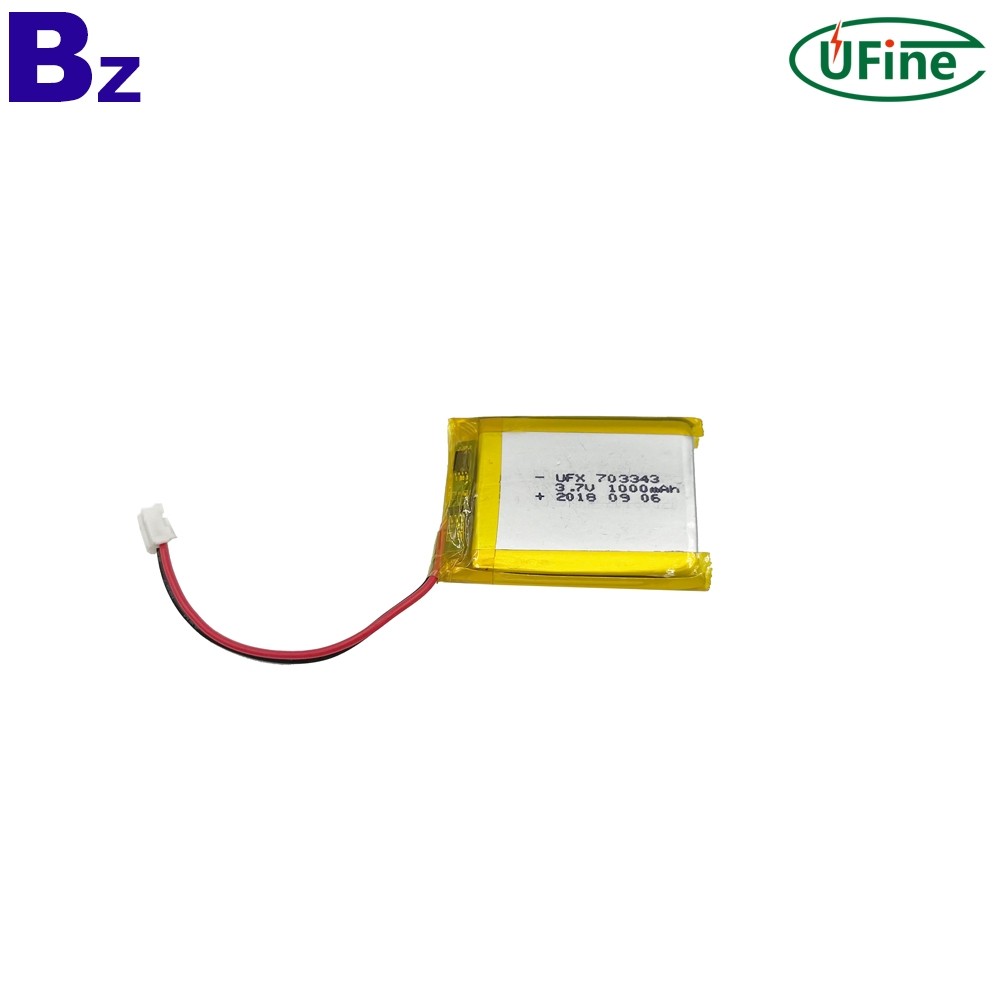 703343 3.7V 1000mAh 리튬이온 배터리