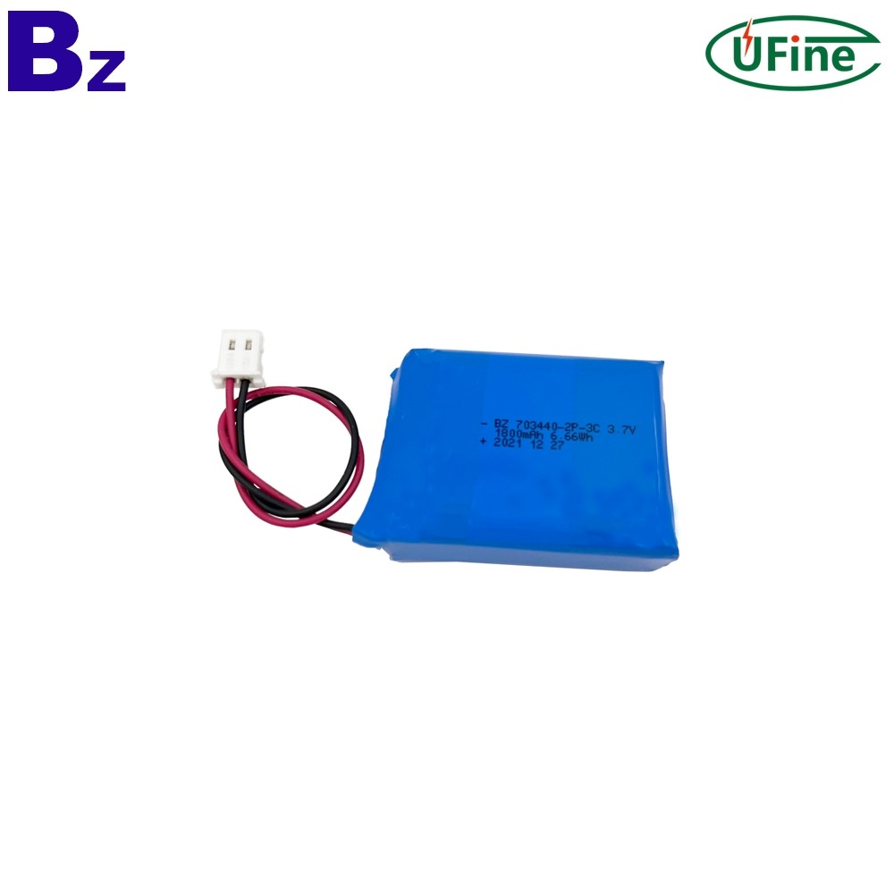 703440-2P 3.7V 1800mAh 3C 방전 배터리 팩