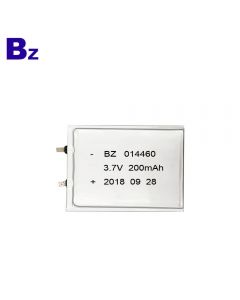 리튬 배터리 공장 전자 액세스 카드 용 맞춤형 배터리 BZ 014460 200mAh 3.7V 슈퍼 얇은 폴리머 리튬 이온 배터리