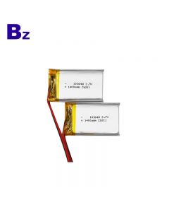 중국 KC 증명서 리튬 건전지 제조자 BZ 103048 3.7V 1400mAh 재충전 용 리튬 이온 중합체 건전지