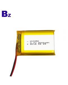 리튬 배터리 공장 도매 리튬 폴리머 배터리 얼굴 화장품 용기구 BZ 103450 2000mAh 3.7V Lipo 배터리