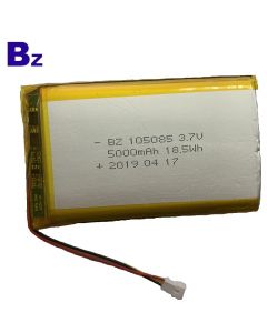 수질 시험기 용 배터리 판매 BZ 105085 5000mAh 3.7V IEC 62133 UN38.3 KC 및 UL 인증을받은 Lipo 배터리
