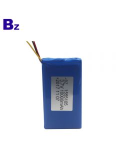 LED 조명용 맞춤형 배터리 BZ 1555105 10000mAh 3.7V 충전식 폴리머 리튬 이온 배터리