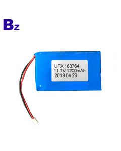 적외선 탐지기 Lipo 건전지를위한 중국 뜨거운 판매 UFX 163764-3S 1200mAh 11.1V 리튬 폴리머 배터리