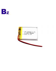 공장 공급 블루투스 스피커 Lipo 배터리 UFX 303040 3.7V 300mAh 리튬 폴리머 배터리