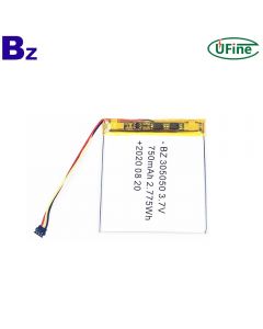 3C 디지털 전자 제품 용 고품질 충전식 Lipo 배터리 BZ 305050 3.7V 750mAh 리튬 이온 폴리머 배터리