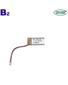 스마트 홈 장치용 충전식 리튬 이온 폴리머 배터리 BZ 351124 3.7V 55mAh Li-po 배터리