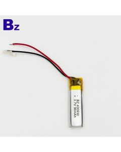 에너지 절약 및 환경 보호 미용 기기 Lipo 배터리 UFX 400930 90mAh 3.7V 리튬 폴리머 배터리
