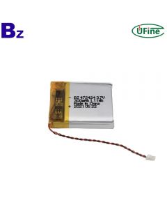 중국 셀 공장 공급 GPS 추적기 Lipo 배터리 BZ 472424 300mAh 3.7V 리튬 배터리