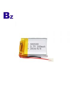 리튬 배터리 공장 맞춤형 KC 인증 운전 레코더 리튬 배터리 BZ 502530 350mAh 3.7V 폴리머 리튬 이온 배터리