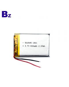 중국 스윕 미터 용 핫 세팅 배터리 BZ 502545 600mAh 3.7V Lipo 배터리와 KC 인증 