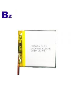 워키토키 를 위한 리튬 이온 건전지 공장 주문을 받아서 만들어진 재충전 전지 BZ 505050 1500mAh 3.7V KC 인증 Lipo 배터리