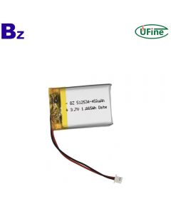 중국 셀 공장 도매 고품질 적외선 온도계 배터리 BZ 512534 450mAh 3.7V 리튬 포 배터리