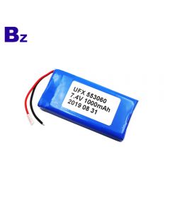 스마트 워터 컵 배터리 공장 직접 공급 UFX 553060-2S 1000mAh 7.4V 리튬 폴리머 배터리