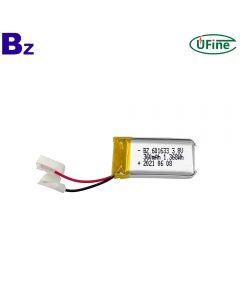 직업적인 주문을 받아서 만들어진 똑똑한 메이크업 상자 리튬 이온 중합체 건전지 BZ 601633 3.8V 360mAh Lipo 건전지