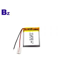 미니 팬을위한 중국 공장 공급 배터리 UFX 603035 3.7V 600mAh 리튬 폴리머 배터리