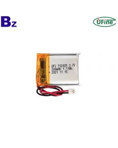 리튬 전지 공장 뜨거운 판매 원격 제어 배터리 UFX 702025 3.7V 300mAh 충전식 Lipo 배터리
