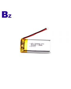 똑똑한 가면 Lipo 건전지를위한 중국 제조자 도매 UFX 702040 3.7V 500mAh 리튬 폴리머 배터리