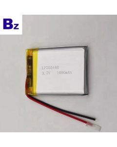 중국어 제조 업체는 자동차 DVR 장치 용 리튬 배터리를 사용자 정의 BZ 703440 1000mAh 3.7V Lipo 배터리 KC 인증 포함