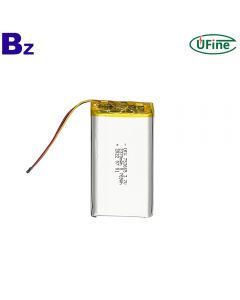 리튬 이온 셀 공급 업체 맞춤형 키보드 배터리 UFX 753665 3.7V 2370mAh 충전식 순수 코발트 배터리