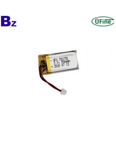 중국 리튬 전지 공장 공급 블루투스 이어폰 충전식 리튬 이온 배터리 UFX 781730 350mAh 3.7V LiPo 배터리