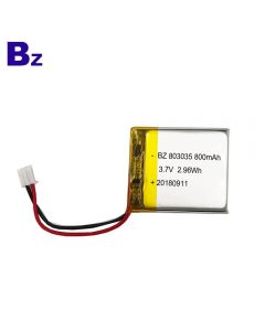 중국 리튬 배터리 제조사 ODM 워키 토키 용 배터리 BZ 803035 800mAh 3.7V KC 인증 Lipo 배터리