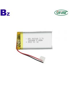 중국 최고의 배터리 공장 도매 블루투스 스피커 Lipo 배터리 UFX 803160 1800mAh 3.7V 리튬 폴리머 배터리
