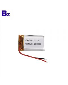 GPS 위치 측정기를위한 KC 인증 리튬 이온 배터리 BZ 902030 500mAh 3.7V LiPo 건전지 UL 증명서를 가진