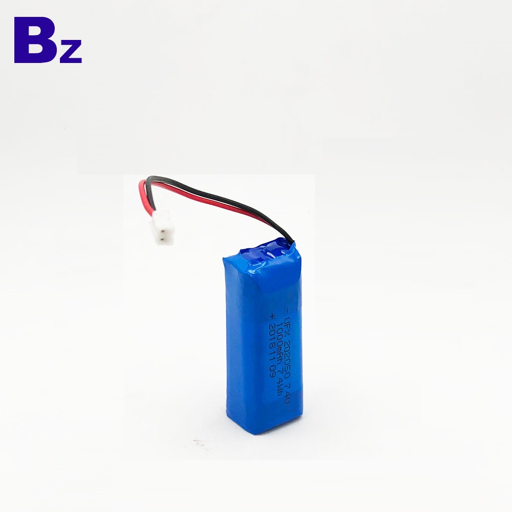 1000mAh 7.4V KC 인증 폴리머 리튬 이온 배터리