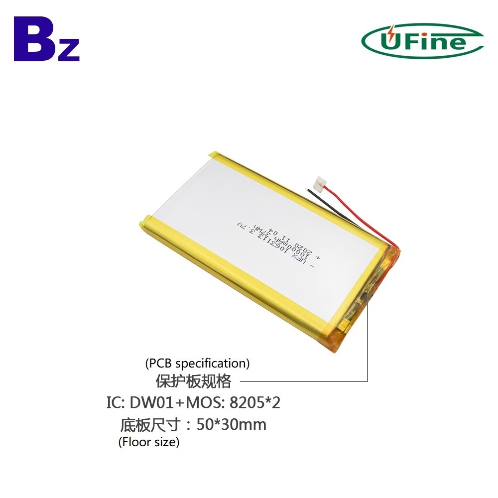 1063113 10000mAh 3.7V 리튬 폴리머 배터리 1063113 10000mAh 3.7V 리튬 폴리머 배터리