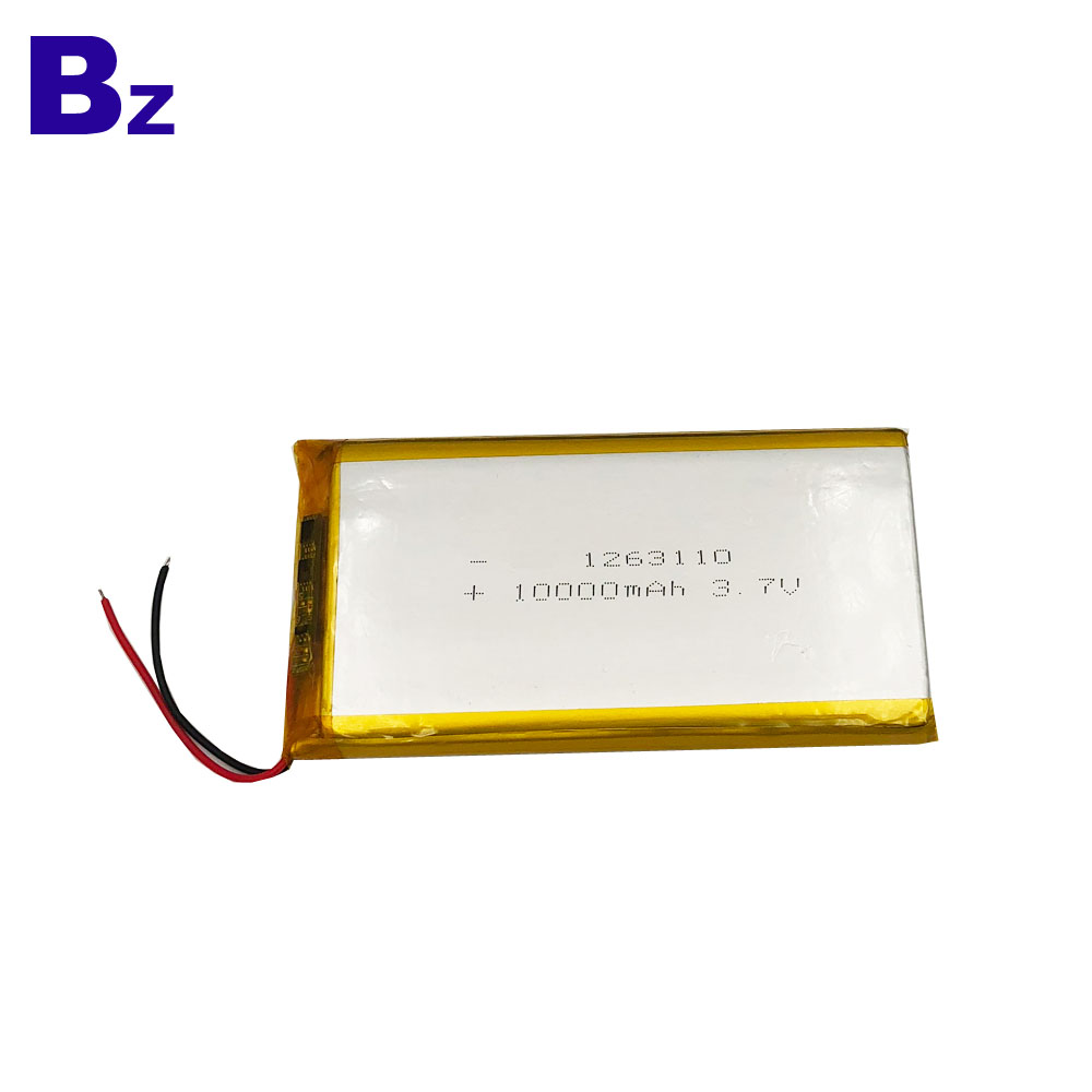 1263110 10000mAh 3.7V Lipo 배터리