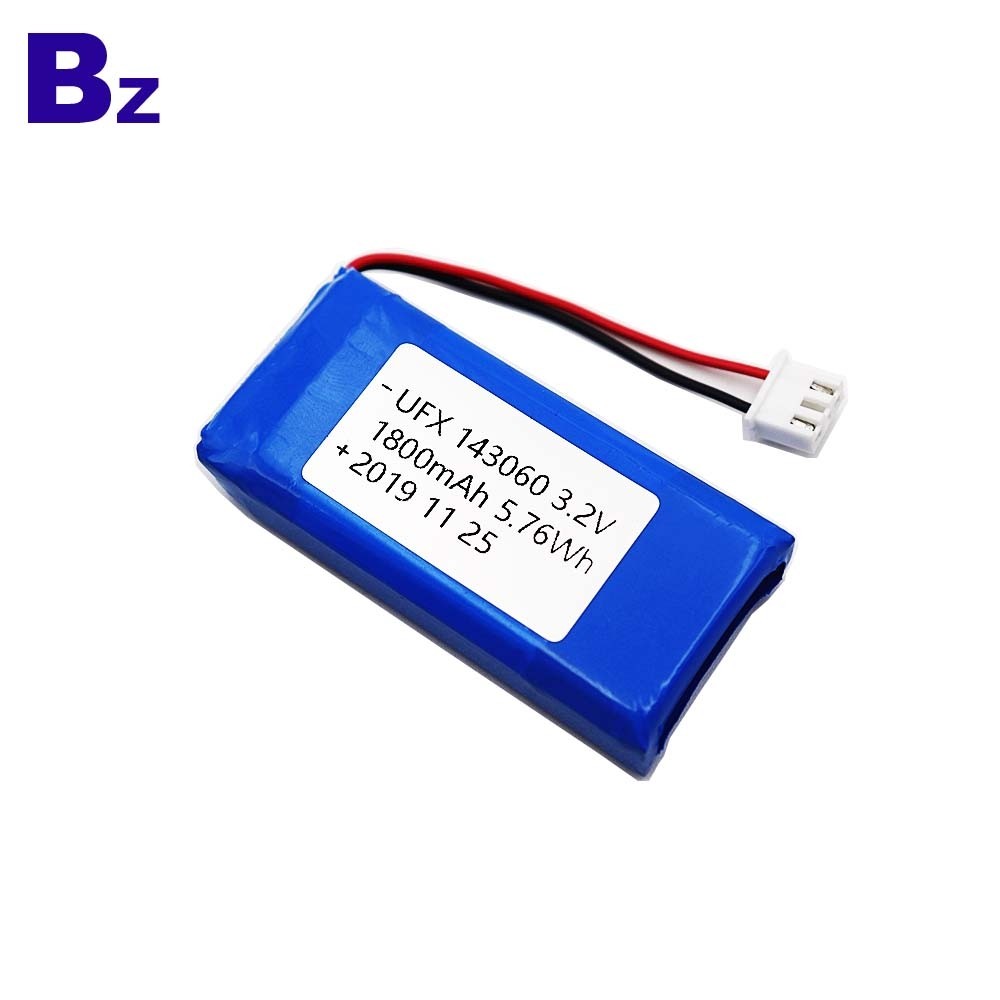143060 1800mAh 3.2V LiFePO4 배터리 143060 1800mAh 3.2V LiFePO4 배터리
